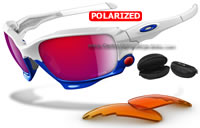 Oakley Jawbone Custom Matte White / + Red Iridium Polarized (1668)